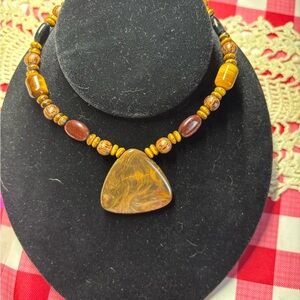 Jasper and Tigers Eye Necklace